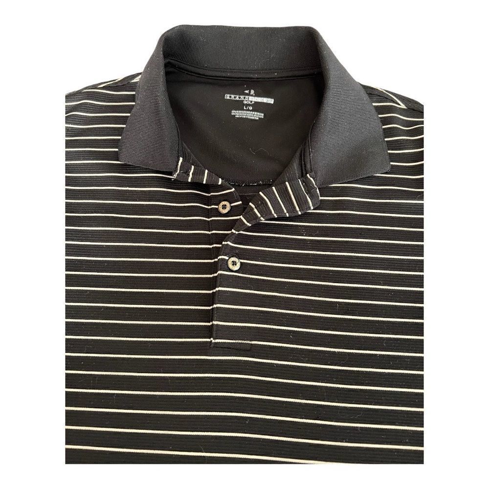 Men’s Large Golf Shirt  GRAND SLAM BLACK TAN. EUC